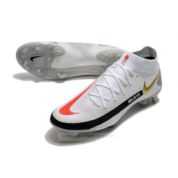 Nike Phantom Generative Texture Elite DF FG Blanco Negro Rojo Oro